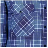 Alles muss raus -  Arbeitshemd Cofra Piccadilly 100% Baumwolle Flanella V370- 0- 00 Farbe Navy/Weiß Größe XL