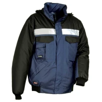Alles muss raus -  Gepolsterte Arbeitsjacke mit vielen Taschen Cofra Gale V198- 0- 02 Farbe navy Schwarz Größe XXL