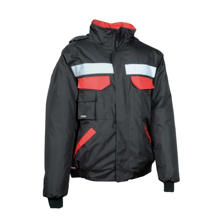 Alles muss raus -  Gepolsterte Arbeitsjacke mit vielen Taschen Cofra Gale V198- 0- 02 Farbe navy Schwarz Größe XXL