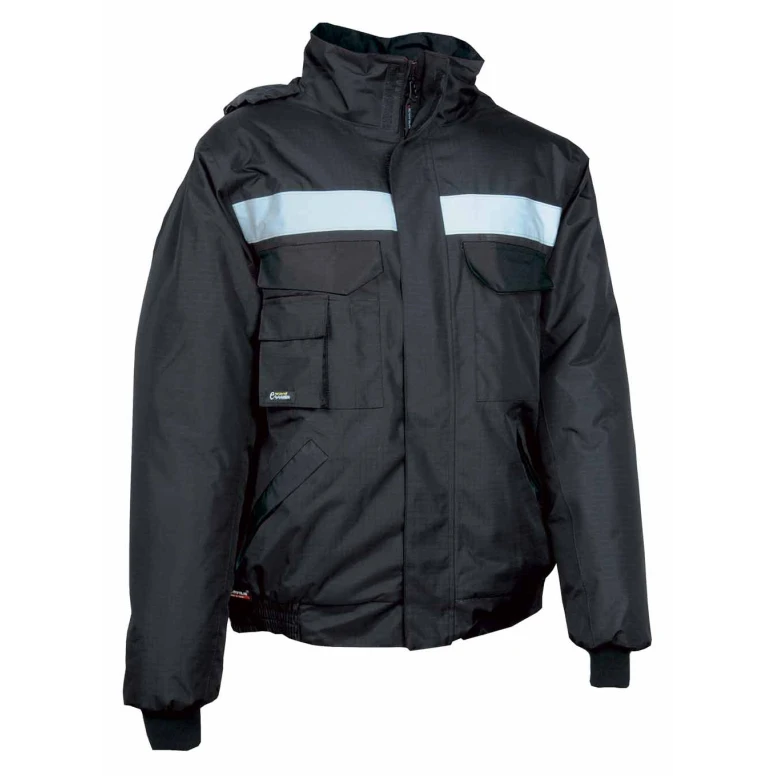 Alles muss raus -  Gepolsterte Arbeitsjacke mit vielen Taschen Cofra Gale V198- 0- 02 Farbe navy Schwarz Größe XXL