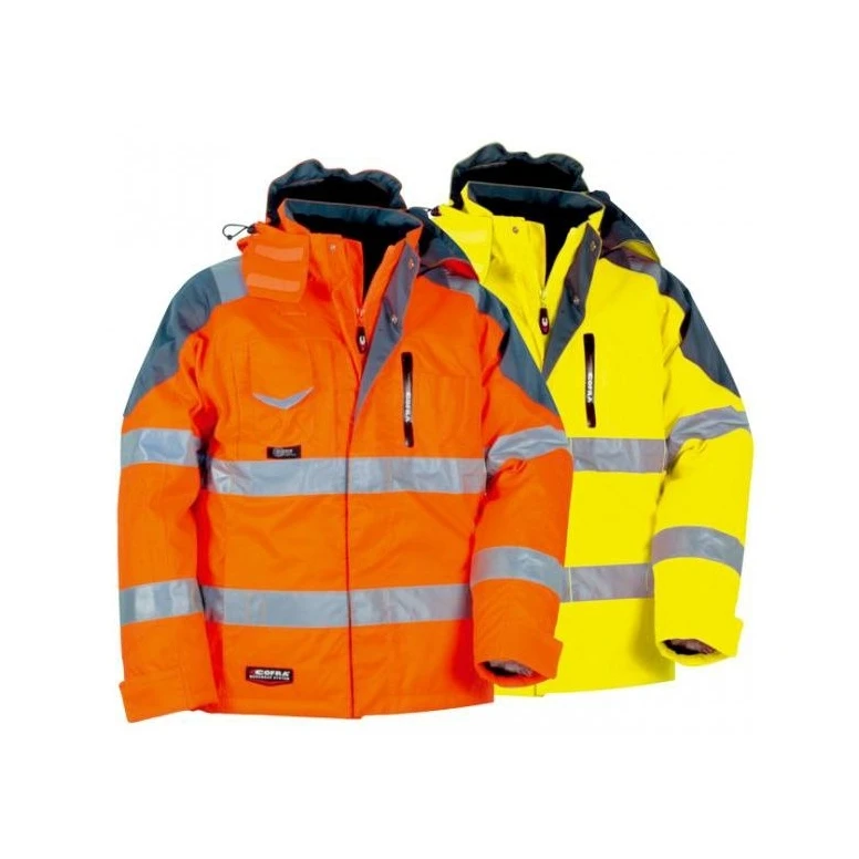 Alles muss raus -  Arbeitsjacke Hochsichtbarkeit  Cofra Rescue V017- 0- 00 Größe 52 Farbe Gelb