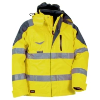 Alles muss raus -  Arbeitsjacke Hochsichtbarkeit  Cofra Rescue V017- 0- 00 Größe 52 Farbe Gelb
