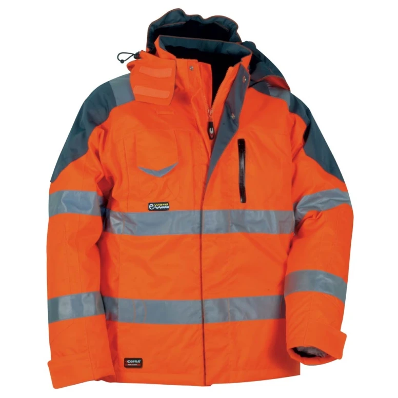 Alles muss raus -  Arbeitsjacke Hochsichtbarkeit  Cofra Rescue V017- 0- 00 Größe 52 Farbe Gelb