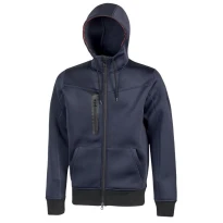Alles muss raus -  Arbeits- Stretch- Pullover mit Kapuze U- Power Tasty PE119GM Größe M Farbe Meteoritgrau