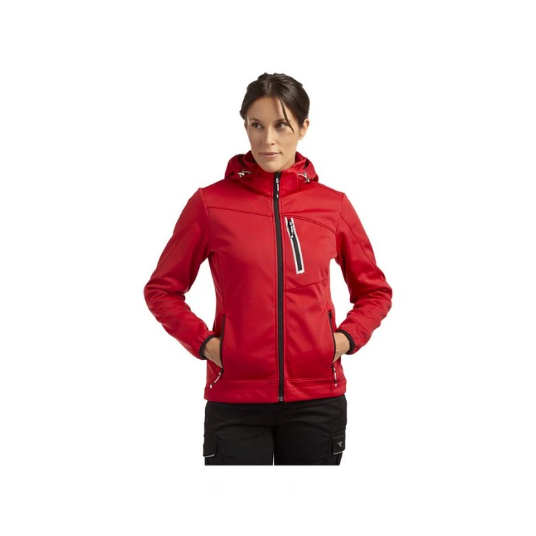 Alles muss raus -  Arbeitsjacke Diadora Damen Softshell Athena 702.179462 Farbe Rot Größe L