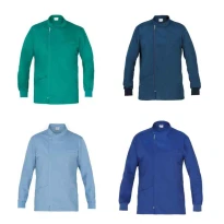 Alles muss raus -  Arbeitsbluse Ruggero Langarm Multitaschen Giblor's 14P03K490.- L Farbe Blau Größe L