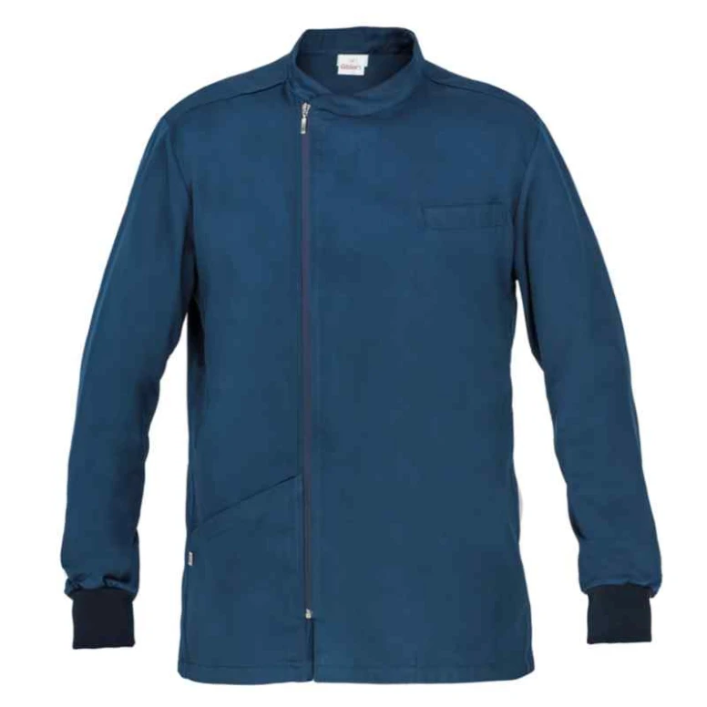 Alles muss raus -  Arbeitsbluse Ruggero Langarm Multitaschen Giblor's 14P03K490.- L Farbe Blau Größe L