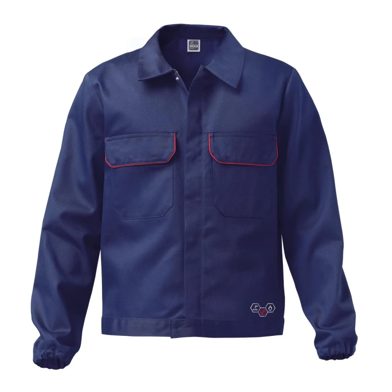 Alles muss raus  -  Arbeitsjacke Siggi Welding Marte Flame Retardant Größe 54 Farbe Blau