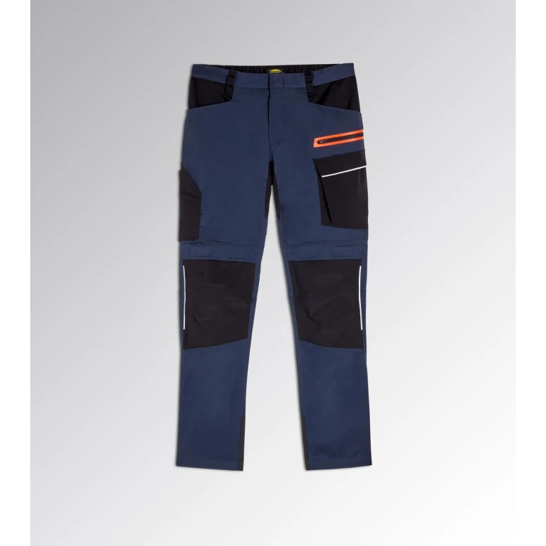 Alles muss raus -  Arbeitshose Stretch Multitaschen Diadora Hybrid Poly Performance 702.180800 Farbe Blau/Schwarz Größe S
