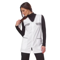 Alles muss raus  -  Überkleid für Damen Melany mit Reißverschluss Horeca Siggi -  28SC0068/00- 0001 Größe M Farbe Weiß 2