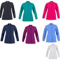 Alles muss raus -  Arbeitsbluse lia für Damen Giblor's 23P03K332 Größe L Farbe Violett