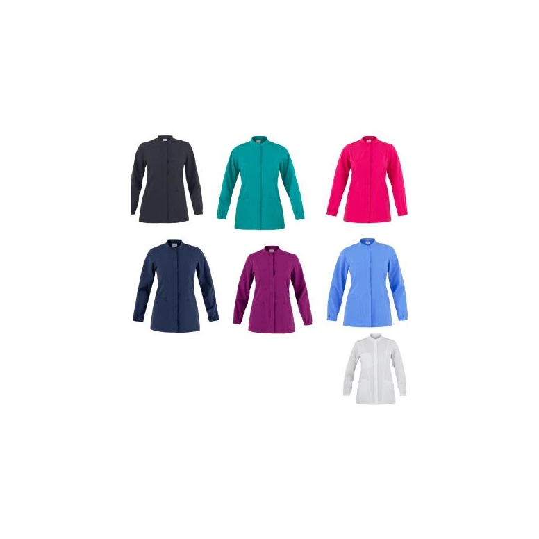 Alles muss raus -  Arbeitsbluse lia für Damen Giblor's 23P03K332 Größe L Farbe Violett
