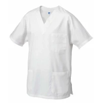 Alles muss raus Kasack Unisex Brescia Siggi 100% Baumwolle Größe 58 Farbe Weiß