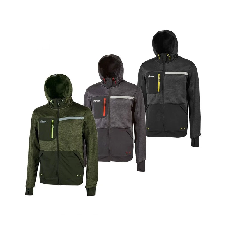 Alles muss raus -  Arbeits- Pullover U- Power Galaxy FU275BC Größe M Farbe Carbonschwarz