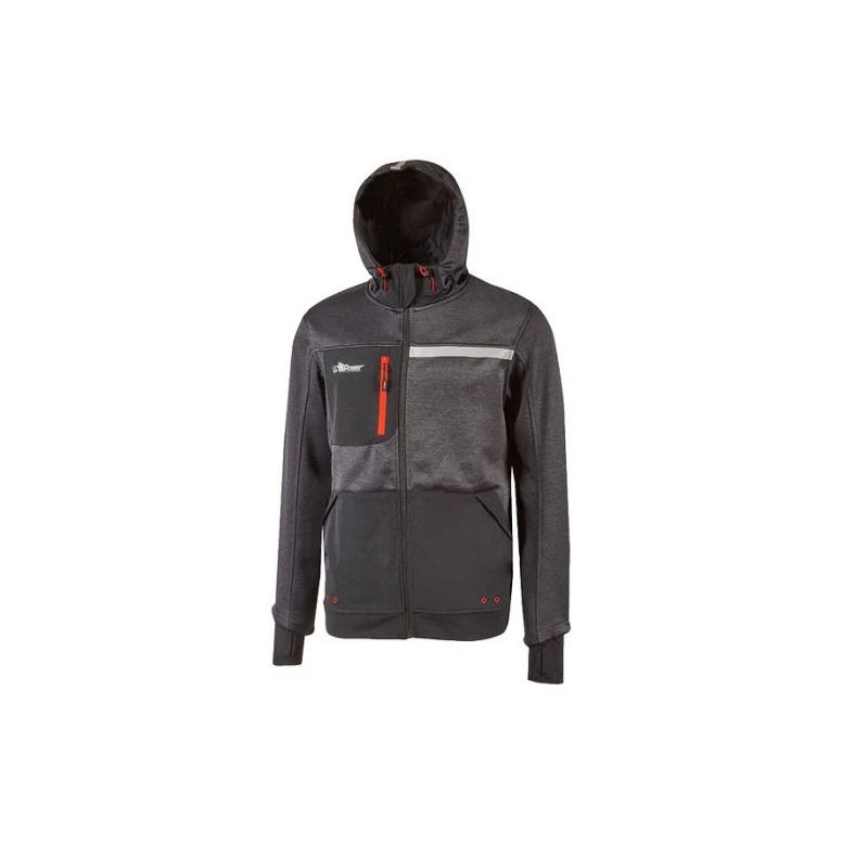 Alles muss raus -  Arbeits- Pullover U- Power Galaxy FU275BC Größe M Farbe Carbonschwarz