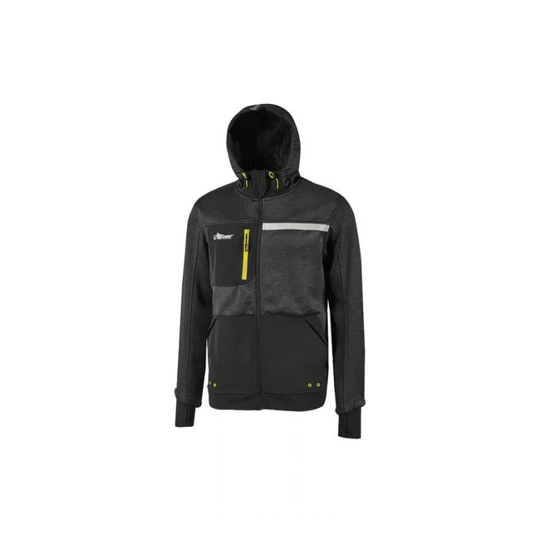 Alles muss raus -  Arbeits- Pullover U- Power Galaxy FU275BC Größe M Farbe Carbonschwarz