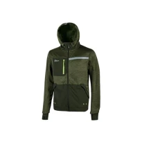 Alles muss raus -  Arbeits- Pullover U- Power Galaxy FU275BC Größe XXL Farbe Dunkelgrün 2