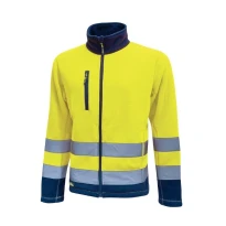 Alles muss raus -  Arbeitsjacke U- Power Workwear aus Fleece Boing HL207YF Farbe Gelb fluo Größe L