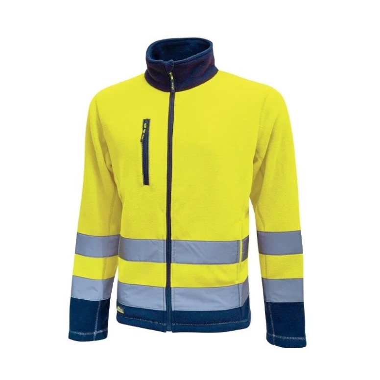 Alles muss raus -  Arbeitsjacke U- Power Workwear aus Fleece Boing HL207YF Farbe Gelb fluo Größe L
