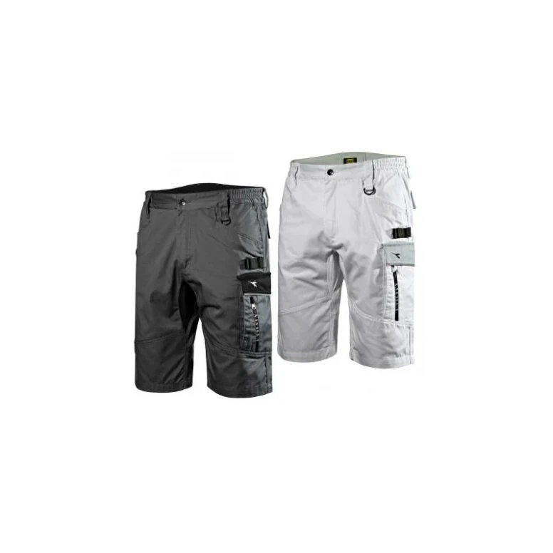 Alles muss raus -  Arbeitsbermuda Diadora Stretch Multitaschen Easywork Light 702.176206 Größe M Farbe Grau