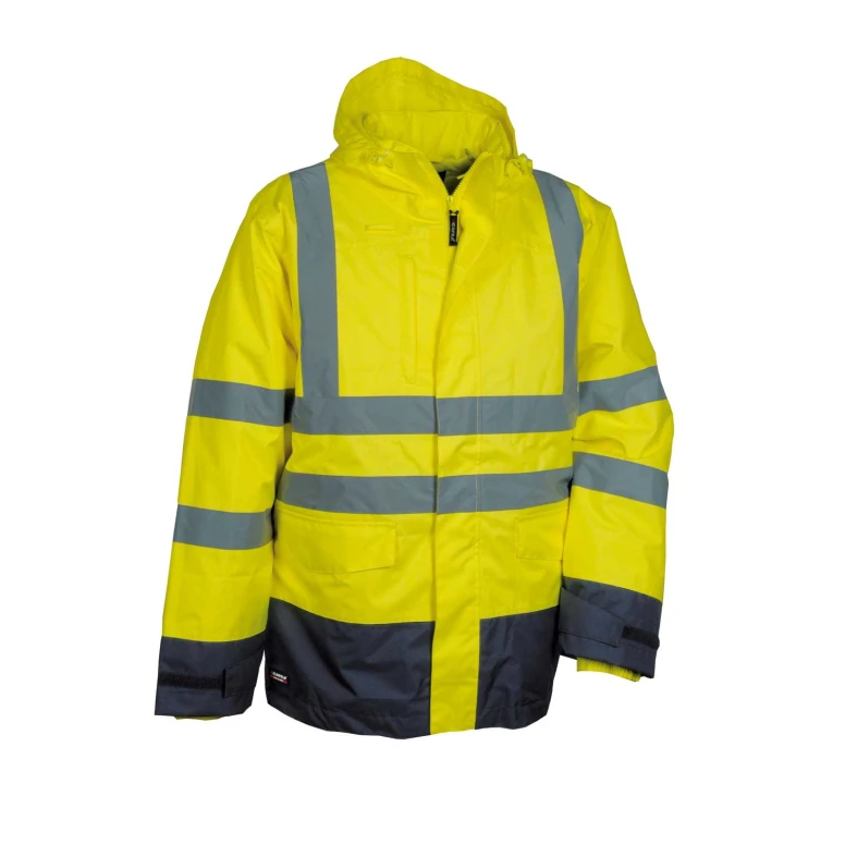 Alles muss raus -  Arbeitsparka Hochsichtbarkeit  Cofra Telsen V419- 0- 02 Größe 3XL Farbe Orange Navy