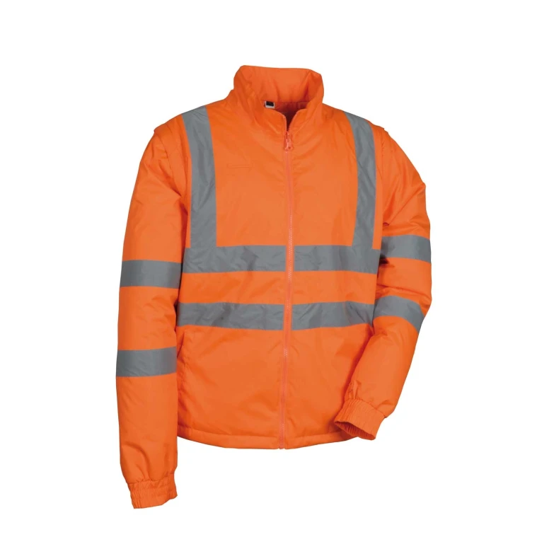 Alles muss raus -  Arbeitsparka Hochsichtbarkeit  Cofra Telsen V419- 0- 02 Größe 3XL Farbe Orange Navy