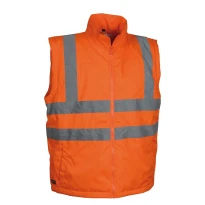 Alles muss raus -  Arbeitsparka Hochsichtbarkeit  Cofra Telsen V419- 0- 02 Größe 3XL Farbe Orange Navy