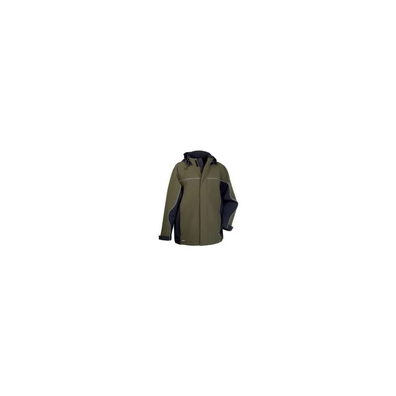Alles muss raus -  Arbeitsjacke mit Kapuze Softshell Stretch Multitaschen Cofra Norway V093- 0- 00 Größe 50 Anthrazit Schwarz