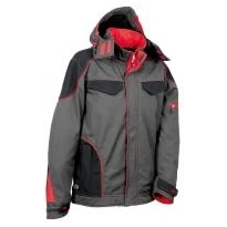 Alles muss raus -  Arbeitsjacke mit Kapuze Softshell Multitaschen Cofra Tecka V415- 0- 02 Farbe Anthrazit Schwarz Rot Größe 48 2