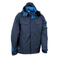 Alles muss raus -  Arbeitsjacke mit Kapuze Softshell Multitaschen Cofra Tecka V415- 0- 02 Farbe Anthrazit Schwarz Rot Größe 48