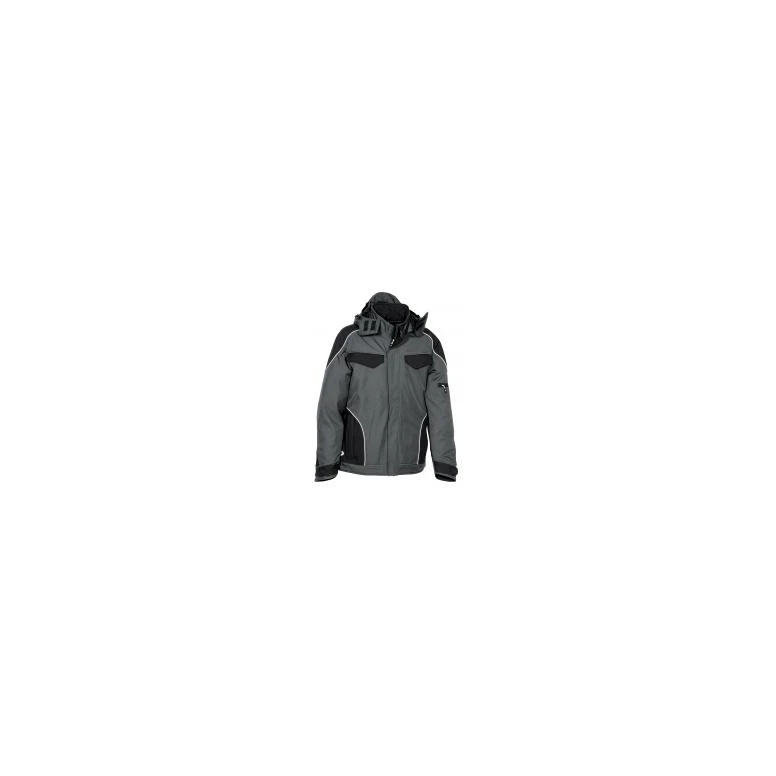 Alles muss raus -  Arbeitsjacke mit Kapuze Softshell Multitaschen Cofra Tecka V415- 0- 02 Farbe Anthrazit Schwarz Rot Größe 48