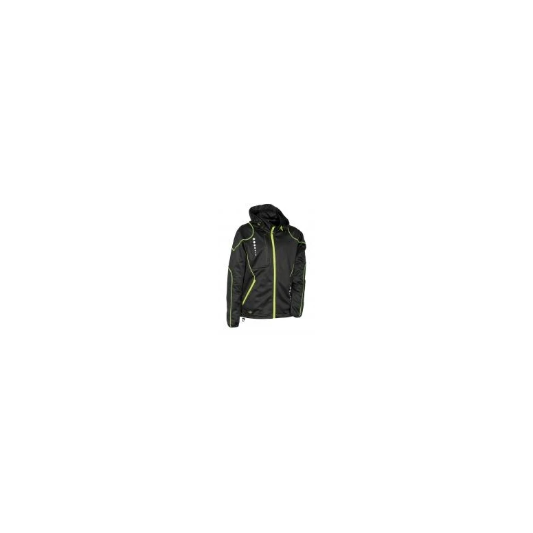 Alles muss raus -  Arbeitsjacke mit Kapuze Softshell Cofra Jacuzia V387- 0- 02 Schwarz/Rot Größe M