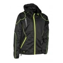 Alles muss raus -  Arbeitsjacke mit Kapuze Softshell Cofra Jacuzia V387- 0- 02 Schwarz/Rot Größe M