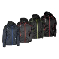 Alles muss raus -  Arbeitsjacke mit Kapuze Softshell Cofra Jacuzia V387- 0- 02 Anthrazit/Schwarz/Orange Größe m