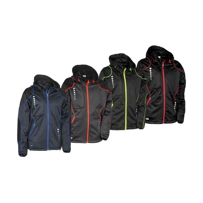Alles muss raus -  Arbeitsjacke mit Kapuze Softshell Cofra Jacuzia V387- 0- 02 Anthrazit/Schwarz/Orange Größe m