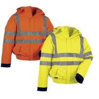 Alles muss raus -  Arbeitsjacke Hochsichtbarkeit  Cofra Fluo V075- 0- 02 Größe 60 Farbe Gelb Marine