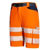 Arbeitshose Hochsichtbar Multitaschen Stretch Issa Line Softshell HI-VI 8454B