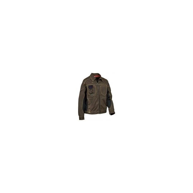 Alles muss raus -  Arbeitsjacke Multitaschen Cofra Workman V007- 0- 00 Schlamm/Schwarz Größe 48