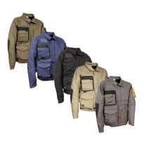 Alles muss raus -  Arbeitsjacke Stretch elastisch Multitaschen Cofra Oberwart V560- 0- 00 Größe 52 Farbe Navy Schwarz