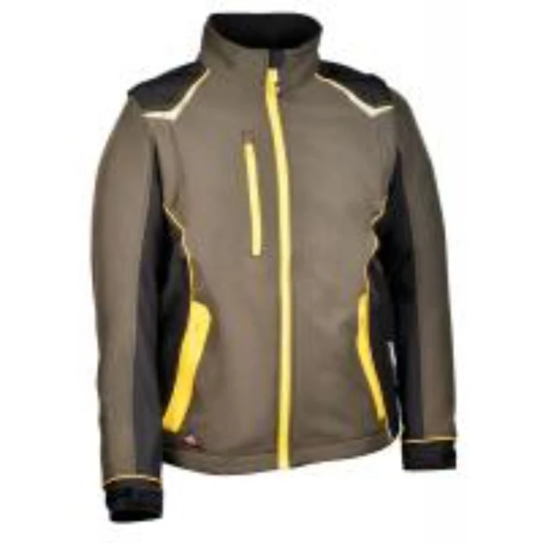 Alles muss raus -  Arbeitsjacke Softshell elastisch Cofra Selters V643- 0- 02 Größe 50 Farbe Schwarz Schwarz Gelb Fluo