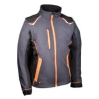 Alles muss raus -  Arbeitsjacke Softshell elastisch Cofra Selters V643- 0- 02 Größe 50 Farbe Schwarz Schwarz Gelb Fluo