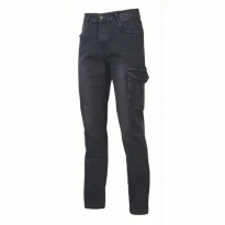 Alles muss raus -  Arbeitsjeans elastisch Multitaschen U- Power Tommy EX244 Farbe Schwarz  Größe 3XL 2
