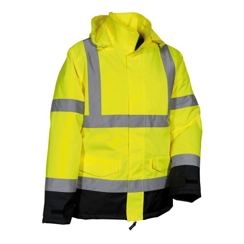 Alles muss raus -  Arbeitsjacke Hochsichtbarkeit  Cofra Namsos V543- 0- 02 Größe L Farbe Gelb Navy