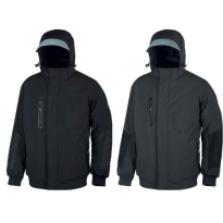 Alles muss raus -  Arbeitsjacke Softshell Stretch elastisch U- Power Blaze PE113BC Größe M Meteoritgrau