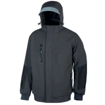 Alles muss raus -  Arbeitsjacke Softshell Stretch elastisch U- Power Blaze PE113BC Größe M Meteoritgrau