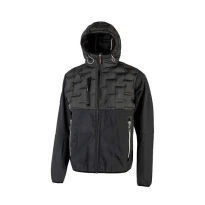 Alles muss raus -  Arbeitsjacke Softshell Stretch elastisch U- Power Spock FU213DB Farbe Carbonschwarz Größe 2XL