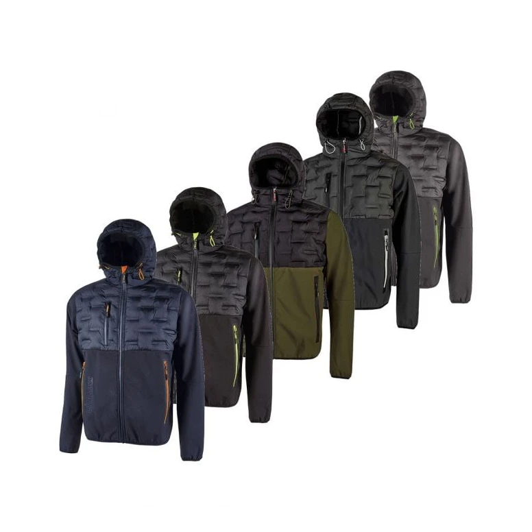 Alles muss raus -  Arbeitsjacke Softshell Stretch elastisch U- Power Spock FU213DB Farbe deep Blaue Größe S