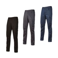 Alles muss raus -  Arbeitshosen Stretch elastisch Multitaschen U- Power Bravo Top ST202BC Farbe WestLake Blau Größe M