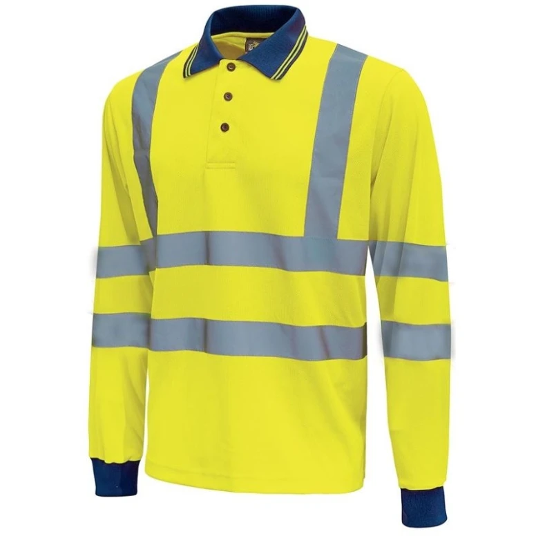Alles muss raus -  3 Stück -  Arbeits- Poloshirt Hochsichtbarkeit  U- Power Shine HL199YF Größe 3XL Farbe Fluoreszierendes Gelb
