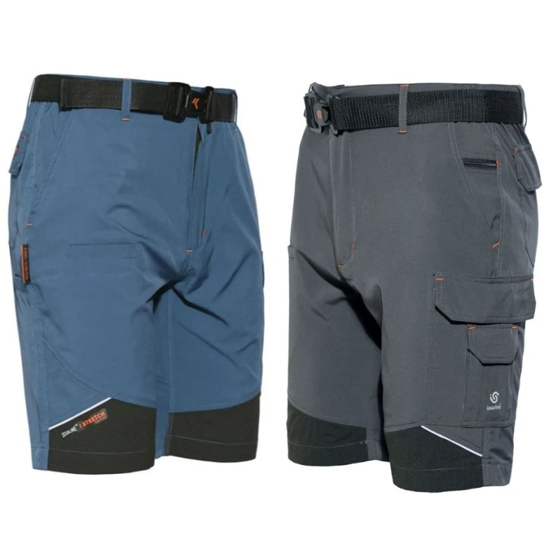 Technische Arbeitsshorts ISSA LINE aus Softshell Stretch für den Sommer 8836B